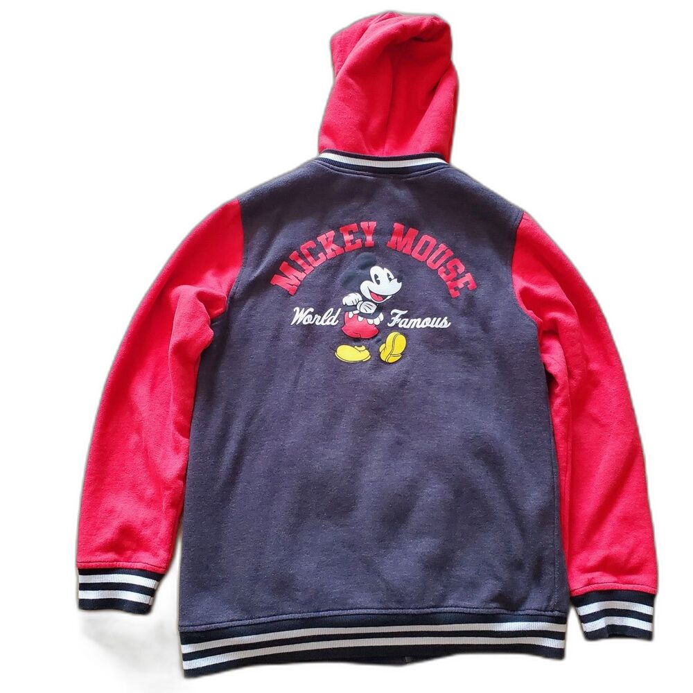 Disney Mickey Mouse Boys Hoodie Zip Front Size XL GUC - Picture 9 of 10
